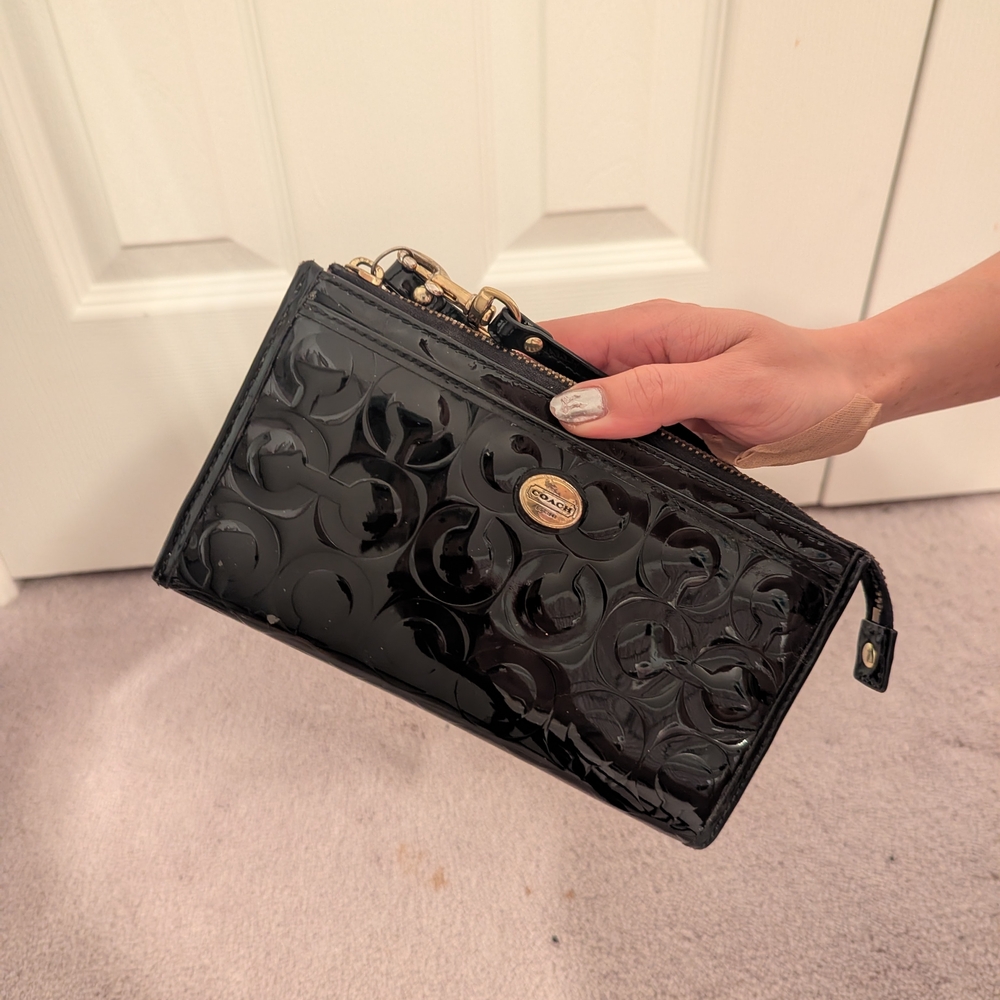 Coach Black Long Wallet